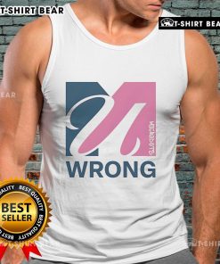 Official U Wrong Logo Tank Top featuring a stylish design for casual wear, perfect for summer outings and events.