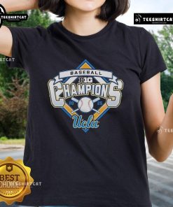 UCLA Bruins Blue 84 2025 Big Ten Baseball Champions Ladies Tee showcasing team pride and style for female fans.