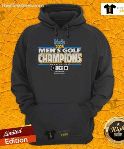 Alt Text: Official UCLA Bruins Men's Golf Big Ten Champs 2025 Tournament Hoodie featuring team logo and championship design.