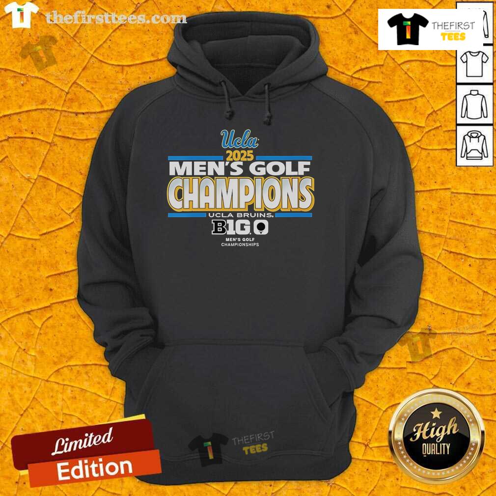 Official Ucla Bruins Men'S Golf Big Ten Champs 2025 Tournament Hoodie Alt Text: Official UCLA Bruins Men's Golf Big Ten Champs 2025 Tournament Hoodie featuring team logo and championship design.