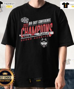 UConn Huskies 2025 Big East Softball Champions T-Shirt featuring team logo and celebratory design for fans.