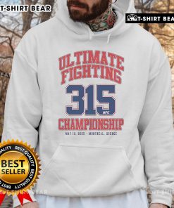 Official Ultimate Fighting Championship hoodie from May 10, 2025 event in Montreal, Quebec, showcasing UFC branding.