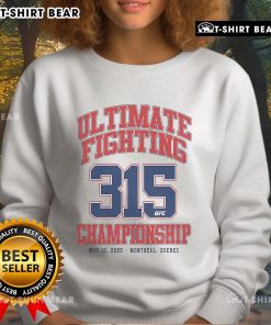 Official Ultimate Fighting Championship sweatshirt from May 10, 2025 event in Montreal, Quebec, showcasing UFC logo.