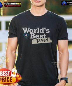 Alt Text: Official UNC Wilmington Seahawks World's Best Dad T-Shirt in blue, perfect gift for proud Seahawk dads.
