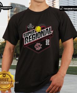 Official University of South Carolina Softball 2025 Super Regionals T-Shirt featuring team logo and vibrant colors.