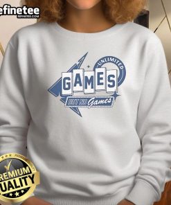 Official Unlimited Bacon But No Games Sign Sweatshirt featuring a fun graphic and cozy design for bacon lovers.
