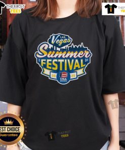 Official USA Boxing 2025 Las Vegas Summer Festival ladies tee featuring vibrant design and comfortable fit for fans.