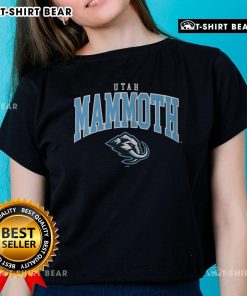 Official Utah Mammoth Classic logo on a stylish ladies tee, perfect for fans and casual wear.