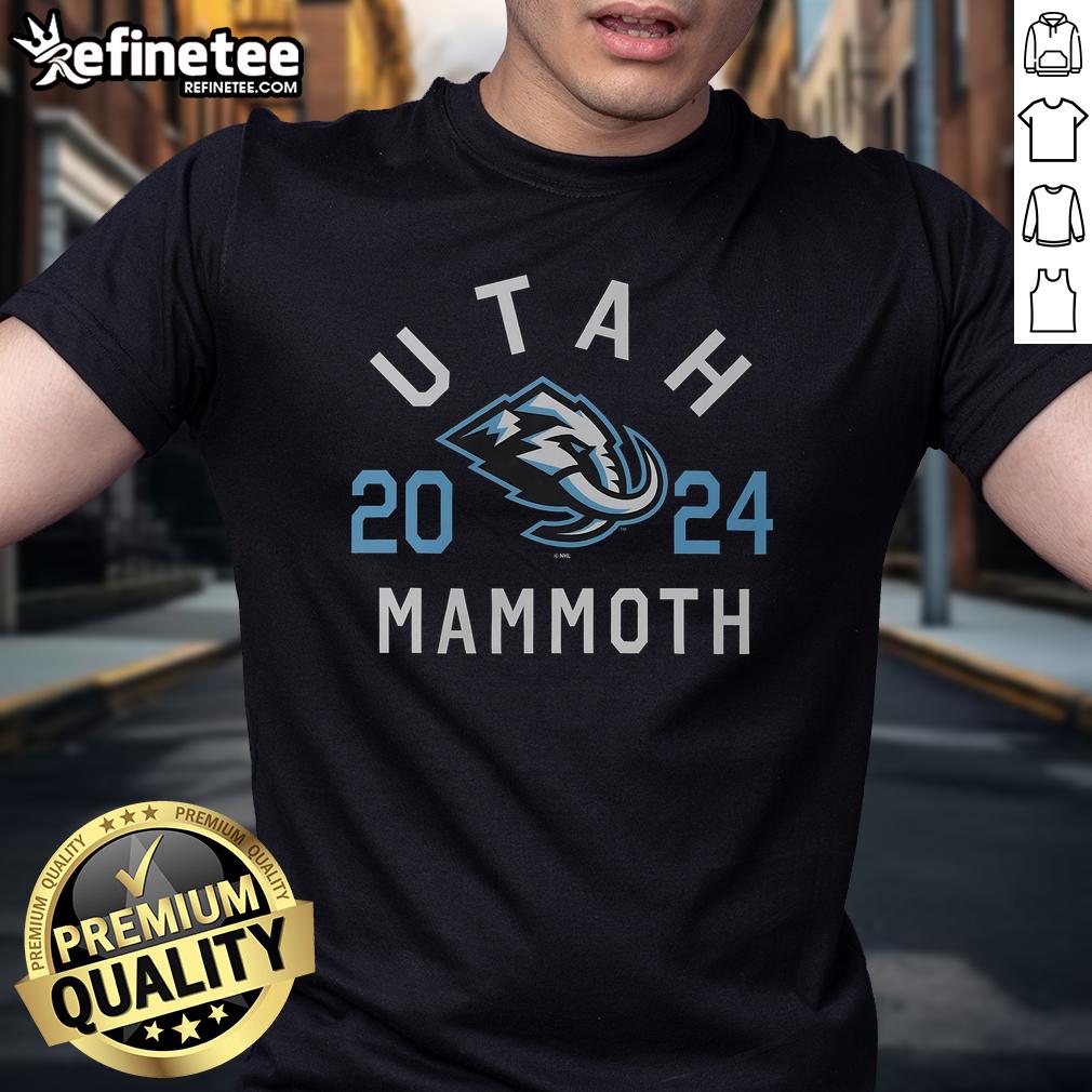 Official Utah Mammoth Heritage T Shirt Official Utah Mammoth Heritage T-Shirt featuring a vibrant mammoth graphic and state-inspired design for enthusiasts.