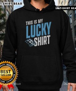 Official Utah Mammoth hoodie displayed on a mannequin, showcasing its vibrant design and unique style for fans.