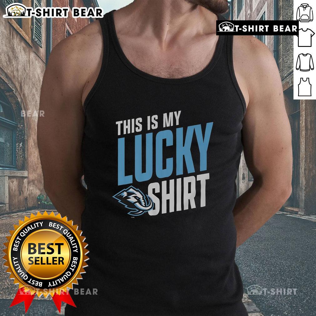 Official Utah Mammoth This Is My Lucky Tank Top Alt Text: Official Utah Mammoth tank top featuring 'This Is My Lucky Tank Top' design for stylish, casual wear.