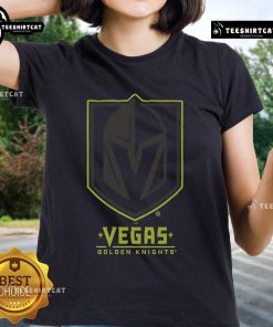 Official Vegas Golden Knights Highlight Reel Ladies Tee showcasing team pride and style for female fans.
