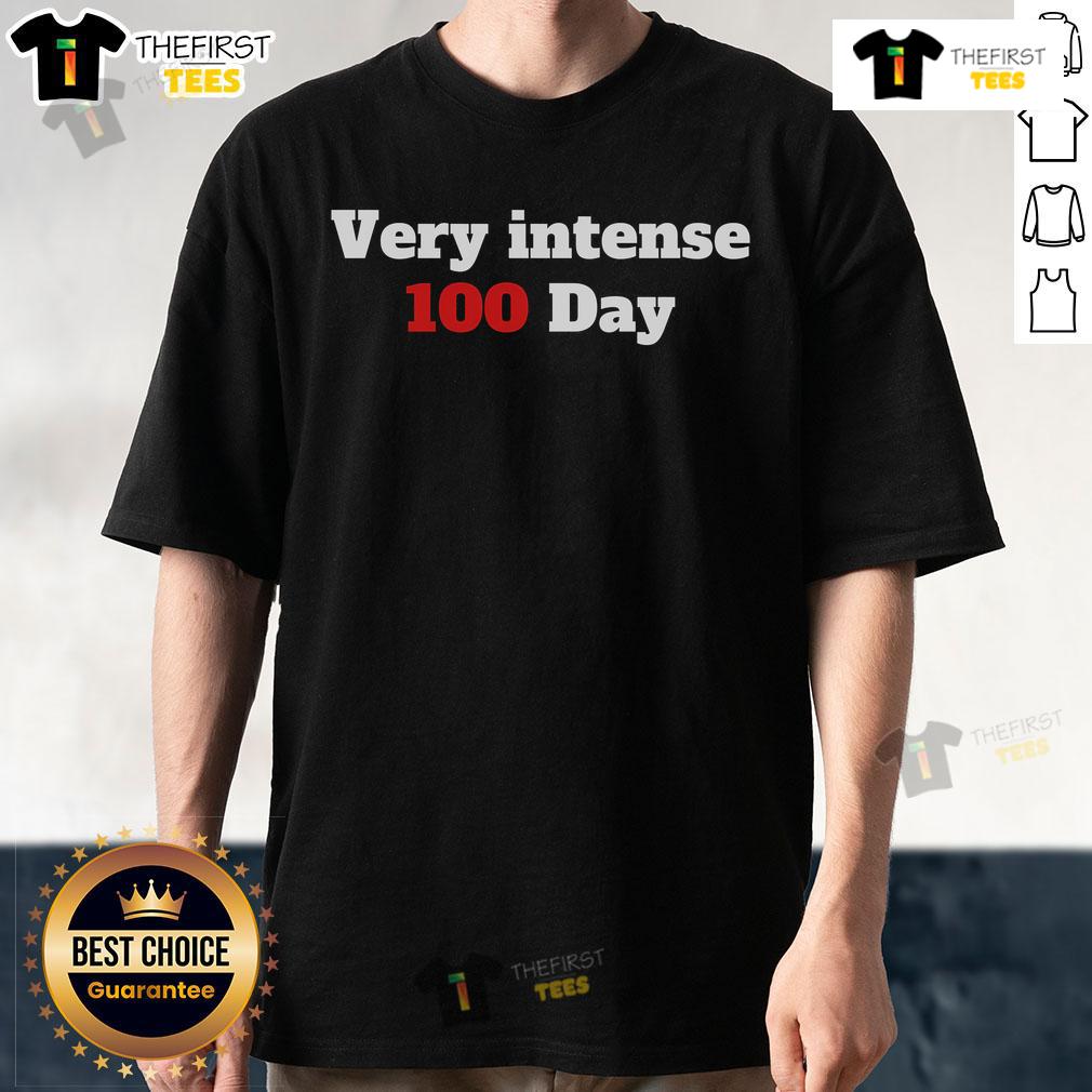 Official Very Intense 100 Days T Shirt Official Very Intense 100 Days T-Shirt featuring bold graphics and vibrant colors for a stylish, motivational look.