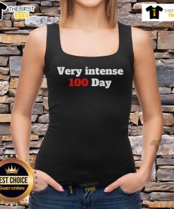 Official Very Intense 100 Days tank top featuring bold graphics and a comfortable fit, perfect for workouts and casual wear.