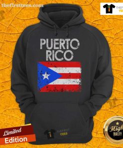 Official vintage Puerto Rico hoodie featuring the Puerto Rican flag, perfect for expressing pride and style.