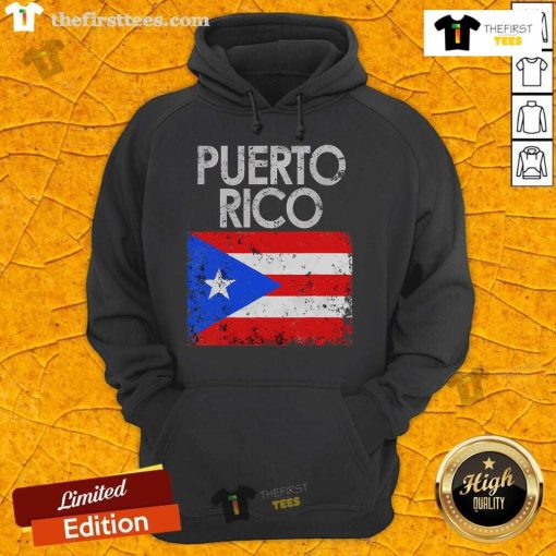 Official vintage Puerto Rico hoodie featuring the Puerto Rican flag, perfect for expressing pride and style.