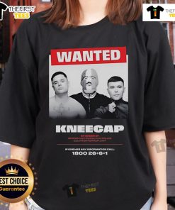 Official Wanted Kneecap Tee by British Metropolitan Police for Counter Terrorism - Ladies' Stylish Shirt Design