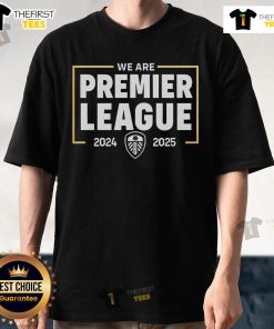 Alt Text: Official We Are Premier League 2024-2025 Champions T-Shirt featuring bold graphics and team colors for fans.