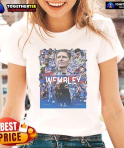 Official Wembley Final Junior Crystal Palace F.C. FA Cup Finalists 2025 Ladies Tee showcasing team pride and style.
