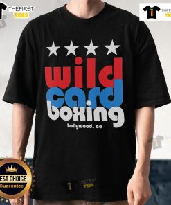 Official Wild Card Boxing Hollywood T-Shirt featuring iconic logo and stylish design for boxing enthusiasts.