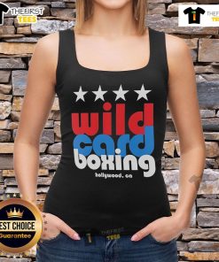 Official Wild Card Boxing Hollywood tank top featuring a stylish design for boxing fans and fitness enthusiasts.