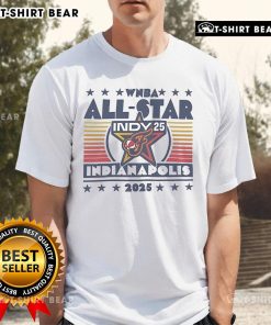 Alt Text: Official WNBA Basketball All-Star Indy Biltmore Indianapolis 2025 T-Shirt featuring vibrant team colors and logo design.