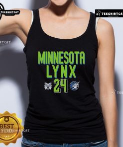 Official WNBA Minnesota Lynx Napheesa Collier tank top featuring team colors and player graphics.