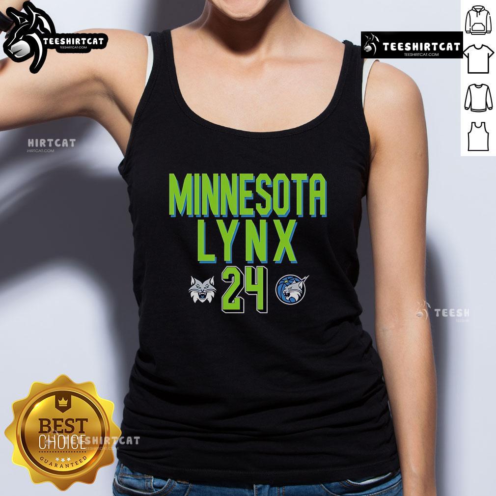 Official Wnba Minnesota Lynx Napheesa Collier 24 Tank Top Official WNBA Minnesota Lynx Napheesa Collier tank top featuring team colors and player graphics.