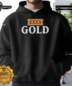 Official XXXX Gold Beer Logo Hoodie with stylish design and vibrant colors, perfect for beer enthusiasts and casual wear.