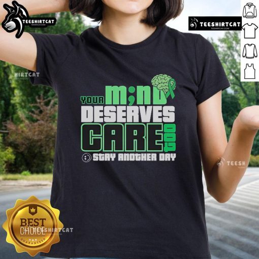 Official Your M No Deserves Gare Stay Another Day Ladies Tee in stylish design, perfect for casual wear and everyday comfort.
