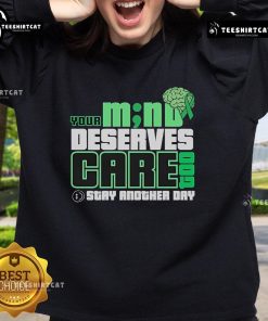 Official Your M No Deserves Gare Stay Another Day Sweatshirt in cozy fabric with stylish design, perfect for casual wear.