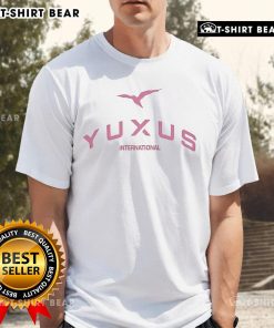 Official Yuxus International T-Shirt featuring a modern design and logo, perfect for casual wear and brand enthusiasts.