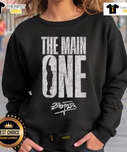 Alt Text: Official Zilla 3 Belts The Man sweatshirt featuring a stylish design and comfortable fit for casual wear.