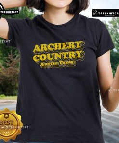Original Archery Country Austin Texas Ladies Tee featuring a stylish design perfect for archery enthusiasts.