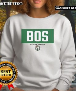 Alt Text: Original Boston Celtics BOS Crossbar Sweatshirt featuring team logo and vibrant colors for fans and athletes.
