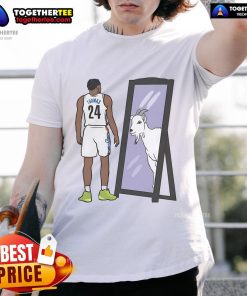 Alt Text: Original Cam Thomas Mirror Goat T-Shirt featuring a bold graphic design celebrating the rising basketball star.
