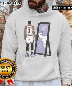 Alt Text: Original Derrick Rose Mirror Goat Hoodie featuring a stylish design, perfect for basketball fans and streetwear enthusiasts.