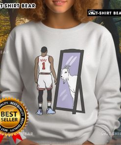 Alt Text: Original Derrick Rose Mirror Goat Sweatshirt featuring bold graphics and comfortable fit for fans and collectors.