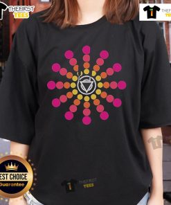 Original Enter Shikari Circle Dots Ladies Tee featuring vibrant design and comfortable fit for fans of the band.