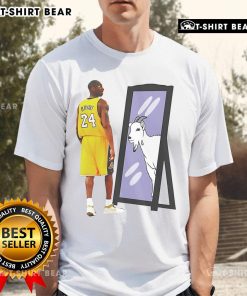 Original Goat Mirror Kobe Bryant T-Shirt featuring iconic design and vibrant colors, perfect for Lakers fans and collectors.