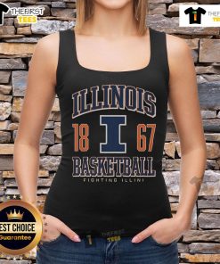 Original Illinois Fighting Illini basketball tank top featuring vibrant team colors and logo, perfect for fans and athletes.