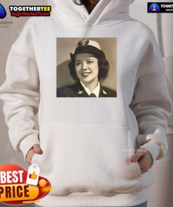 Alt Text: Original Julia Parsons, U.S. Navy code breaker during World War II, honored in a hoodie after passing at 104.