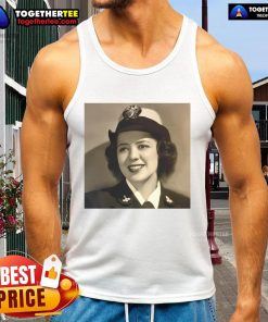 Original Julia Parsons, U.S. Navy code breaker during World War II, wearing a tank top at 104 years old.