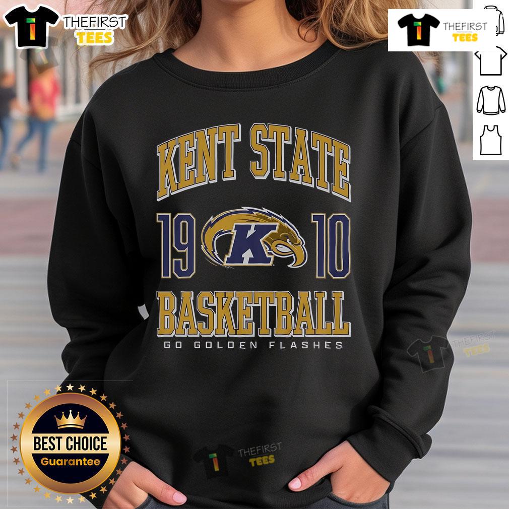 Original Kent State Golden Flashes Basketball Sweatshirt Alt Text: Original Kent State Golden Flashes basketball sweatshirt featuring a vibrant blue design and logo, perfect for fans.