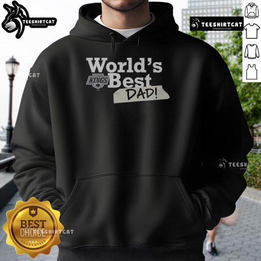 Original Los Angeles Kings World's Best Dad Hoodie showcasing team logo and stylish design for hockey fans.