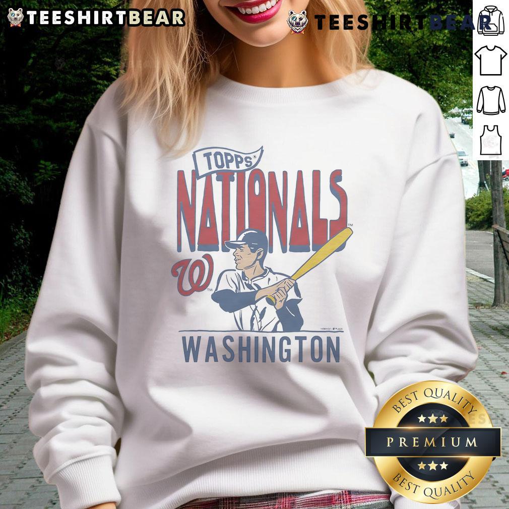 Original Mlb X Topps Washington Nationals Sweatshirt Original MLB X Topps Washington Nationals sweatshirt featuring team logo and stylish design for fans.