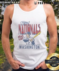 Alt Text: Original MLB X Topps Washington Nationals tank top featuring bold team graphics and a stylish design.