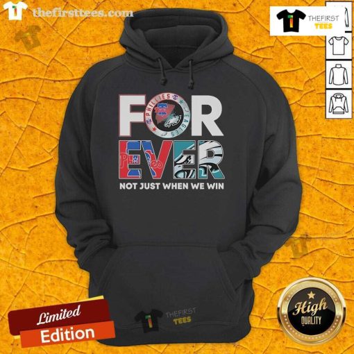 2025 hoodie featuring the Original Philadelphia Eagles x Philadelphia Phillies Forever logo, celebrating team spirit.