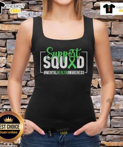 Original Support Squad Mental Health Awareness Ribbon Tank Top in vibrant colors promoting mental health awareness.