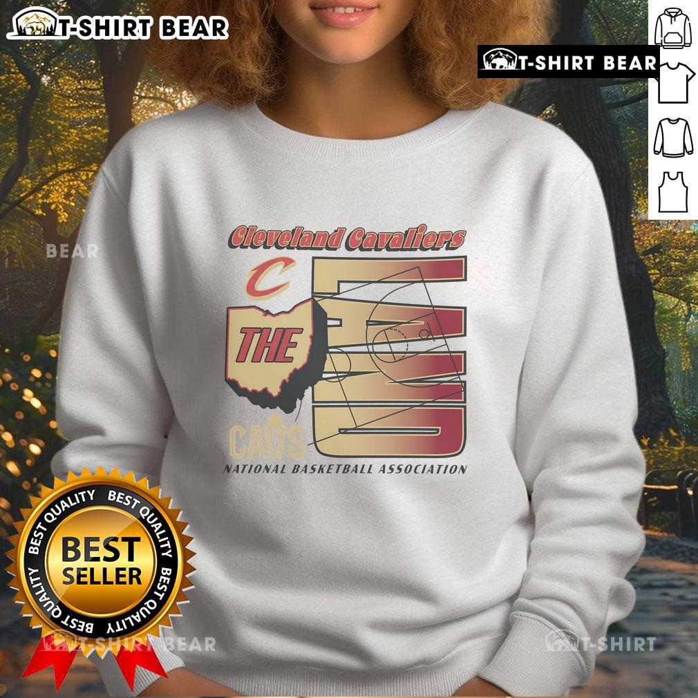 Original The Cavs Land Cleveland Cavaliers National Basketball Association Sweatshirt Original Cleveland Cavaliers sweatshirt featuring team logo, perfect for NBA fans and cozy casual wear.